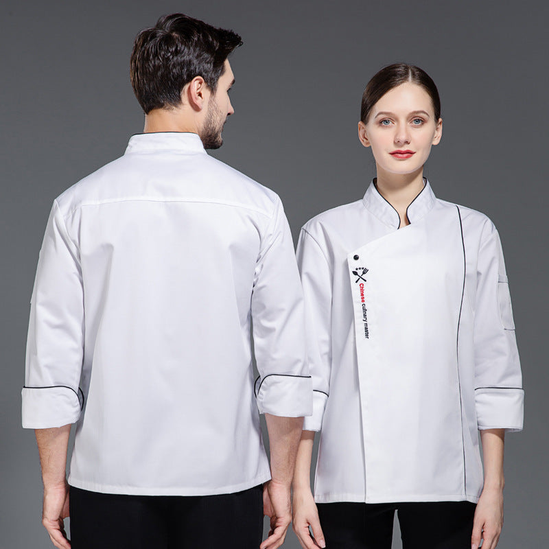 Workwear for men Creative Solid Color Printing Chefs