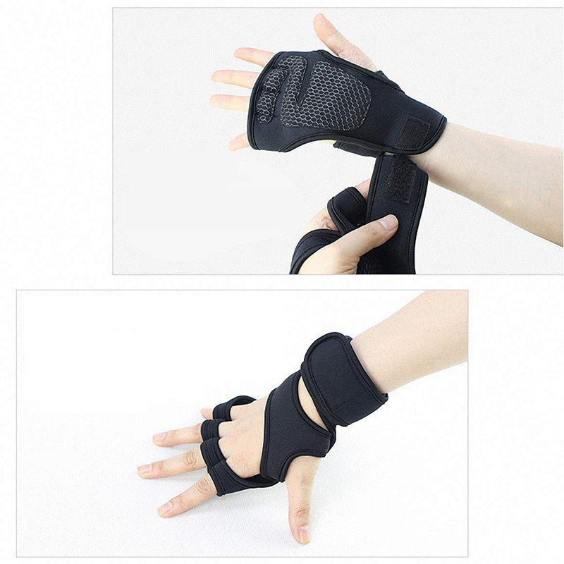 Luvas Antiderrapantes Silicone Palm Protection Fitness Equipment Gloves