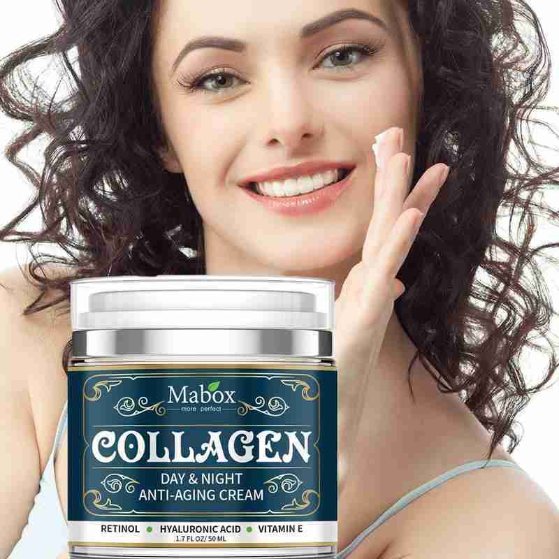 Collagen moisturizing facial cream, skin care, anti-aging facial cream