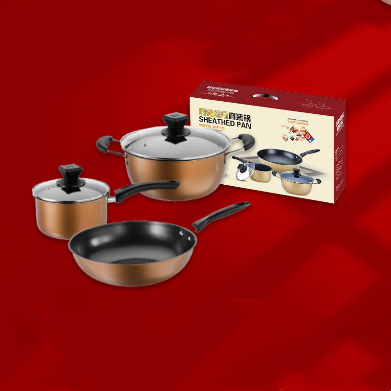 Set of kitchen pans