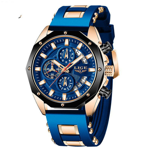 Fashion men’s watches, luxury silicone sports watch