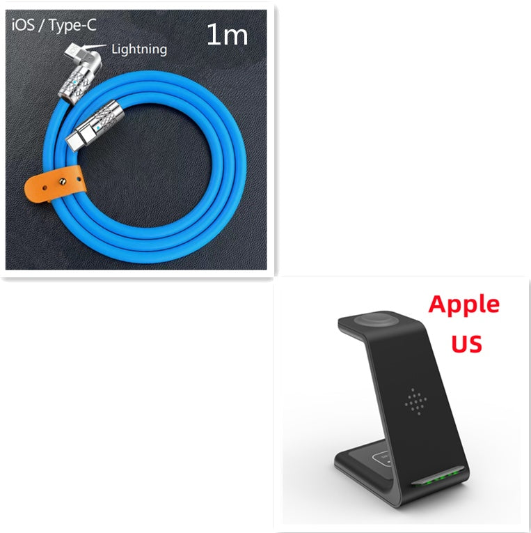 3 in 1 Fast Charging Station with Wireless Support