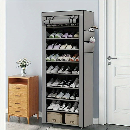 Portable shoe cabinet, storage shelves