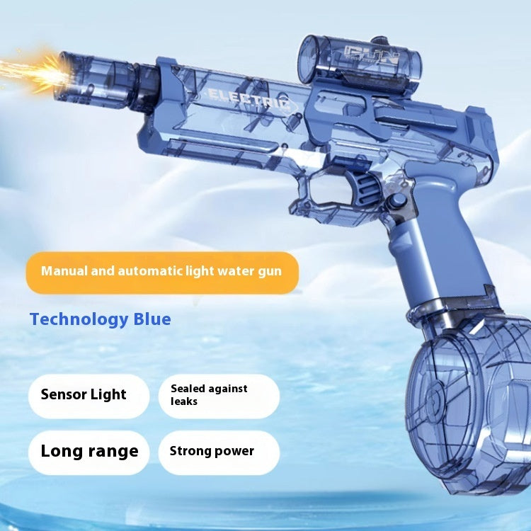 Fire Rat Electric Water Pistol Cool Light Full Automatic Children GiftsAC223