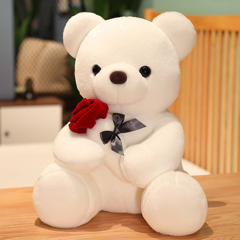 23-45cm New Lovely Hug Roses Teddy Bear Pillow