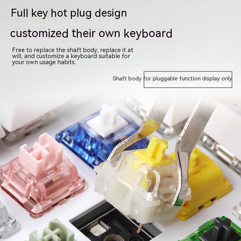 Wired Single-mode Hot-swappable Axis Gaming Gaming Chicken Keyboard