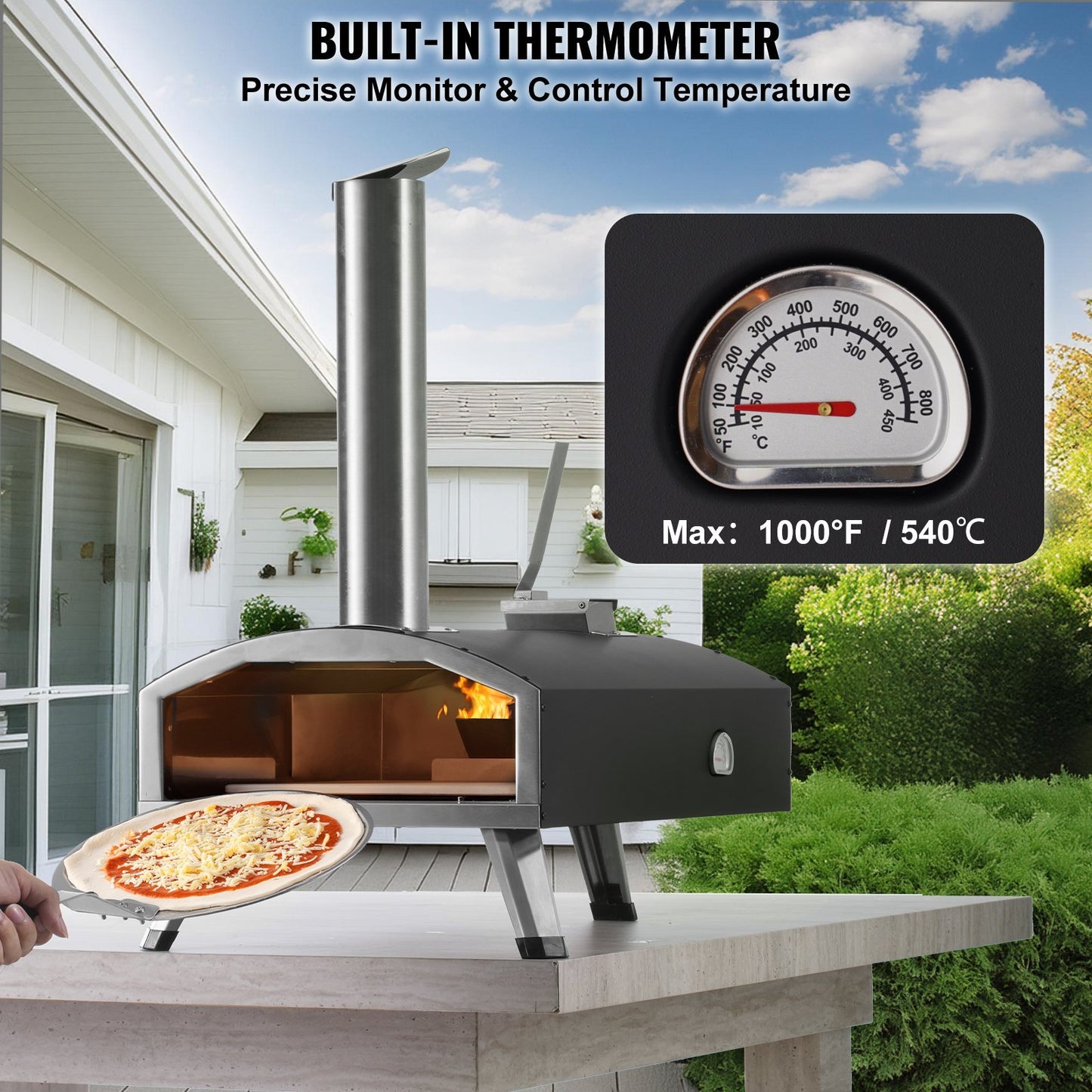 Portable Wood Pellet Pizza Oven