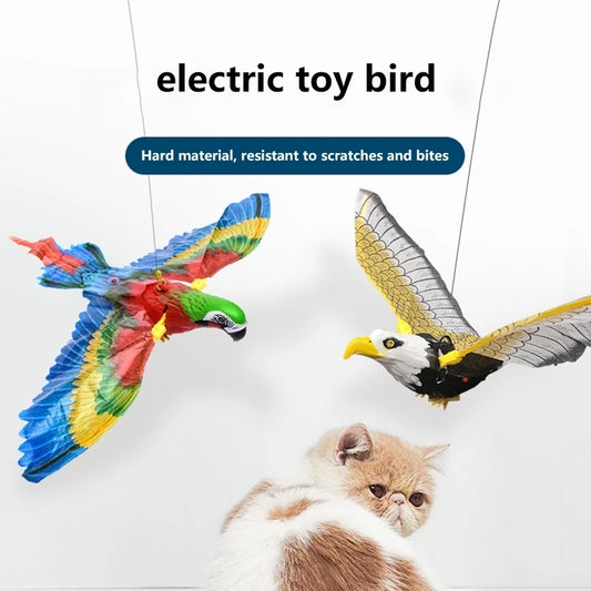 Simulation Bird Cat Interactive Pet Hanging Toys