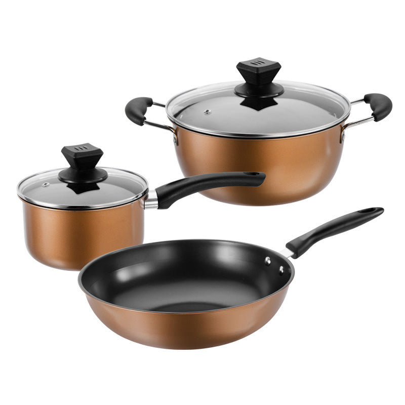 Set of kitchen pans