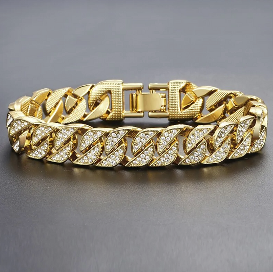 Miami Gold Curb Cuban Armband