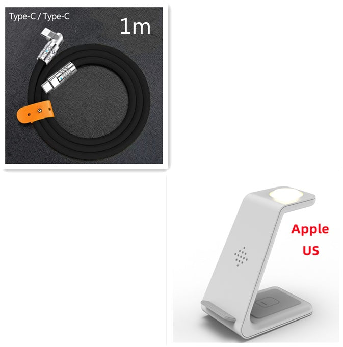 3 in 1 Fast Charging Station with Wireless Support
