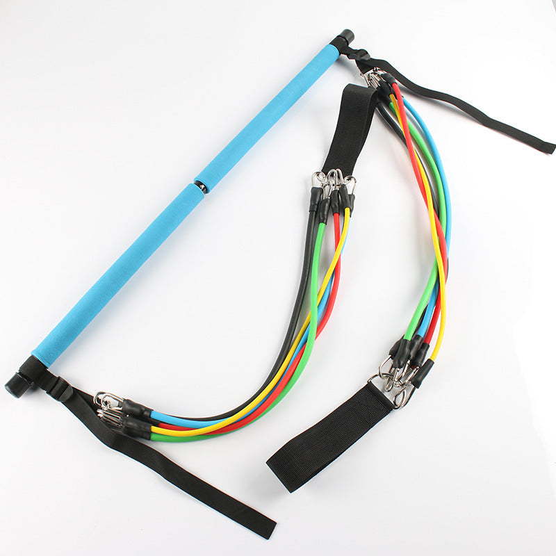 Pilates and yoga fitness bar, portable gym accessories, sports elastic bands
