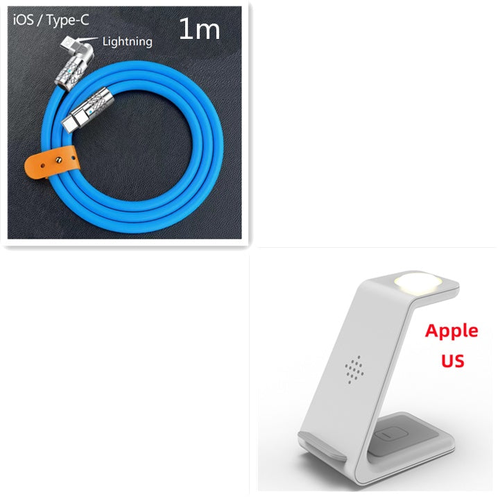 3 in 1 Fast Charging Station with Wireless Support