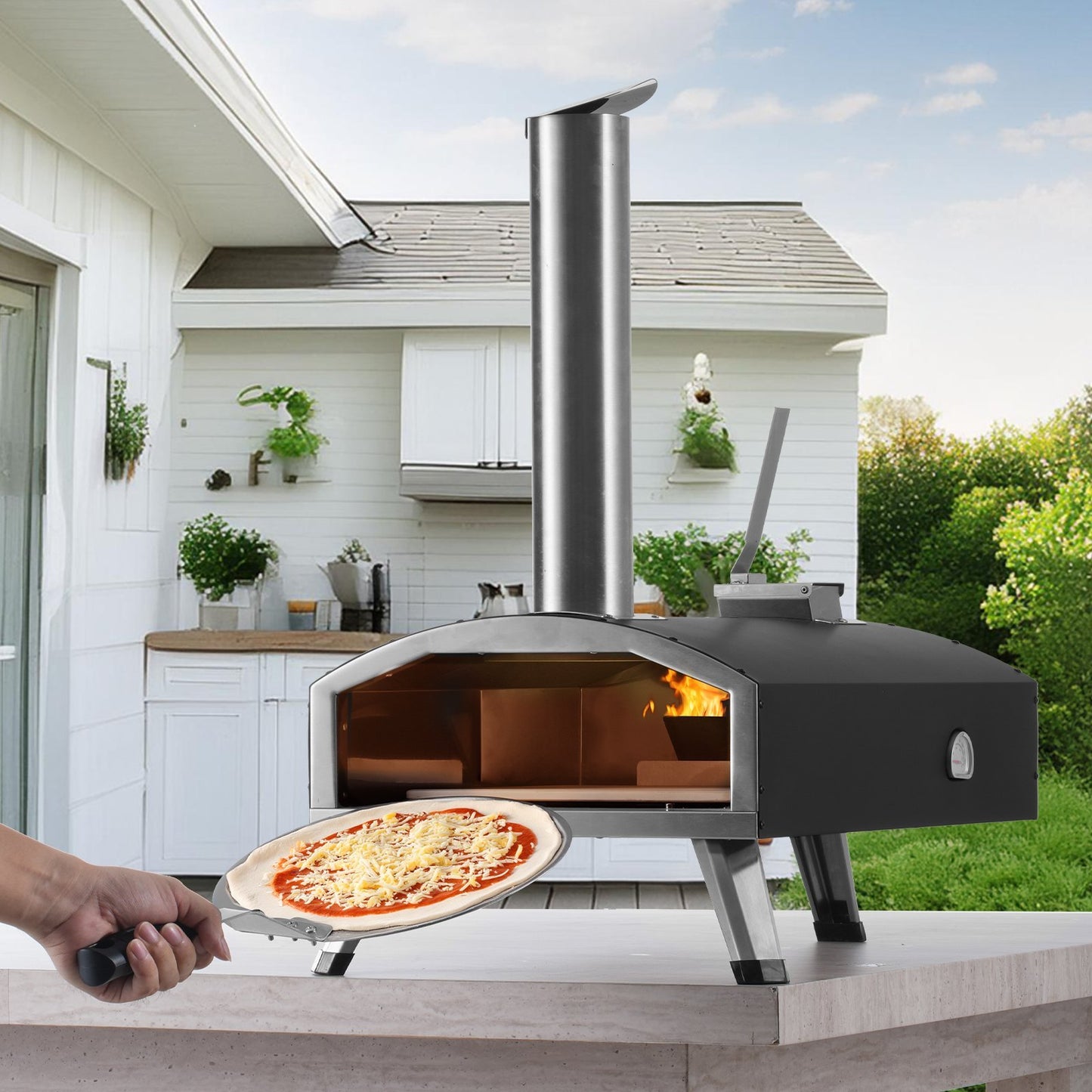Portable Wood Pellet Pizza Oven