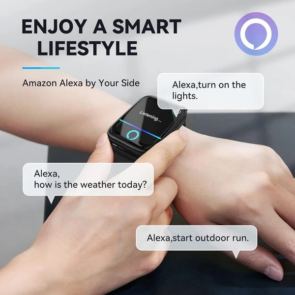Smart watch for men, built-in Alexa, fitness tracker