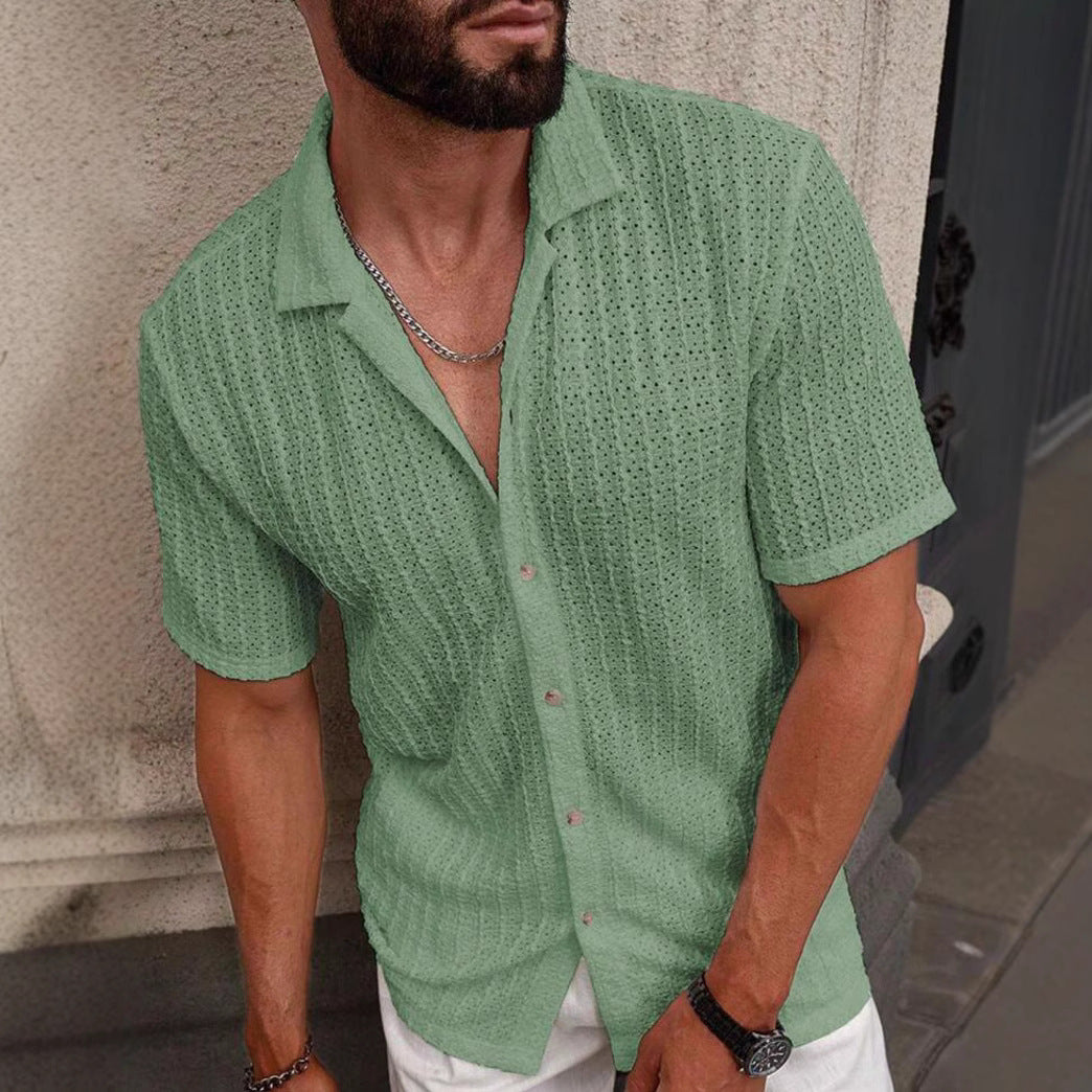 New Men's Fashion Casual Slim Top