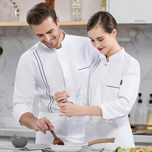Work clothes for men Cotton breathable Hotel Chef