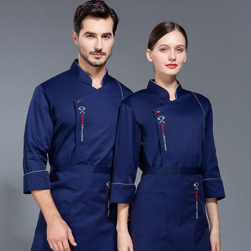 Workwear for men Creative Solid Color Printing Chefs