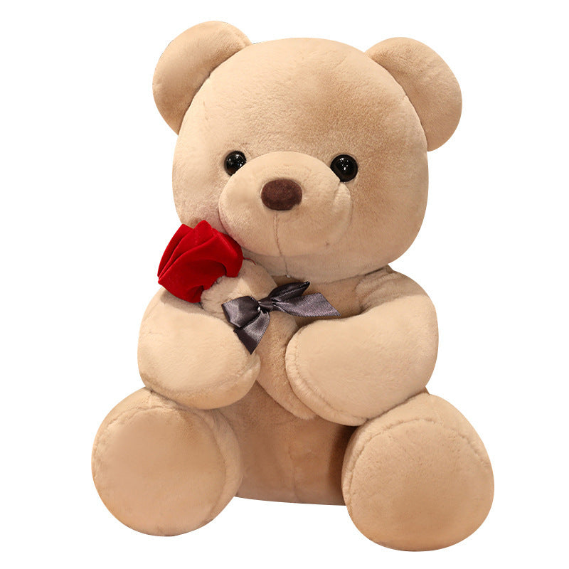 23-45cm New Lovely Hug Roses Teddy Bear Pillow