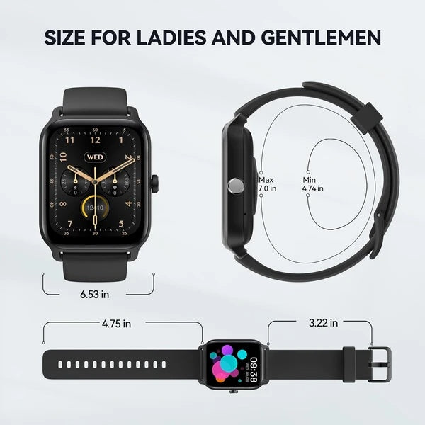 Smart watch for men, built-in Alexa, fitness tracker