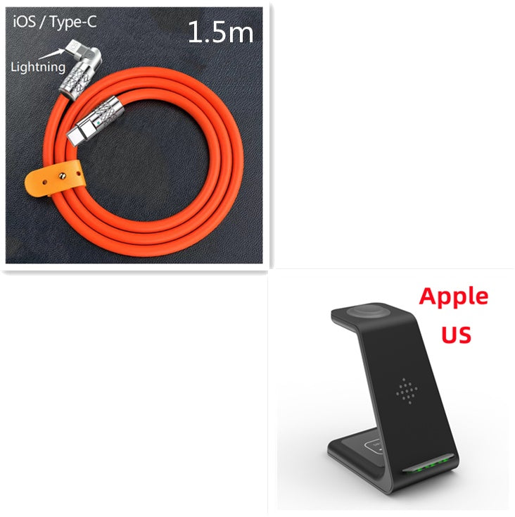 3 in 1 Fast Charging Station with Wireless Support