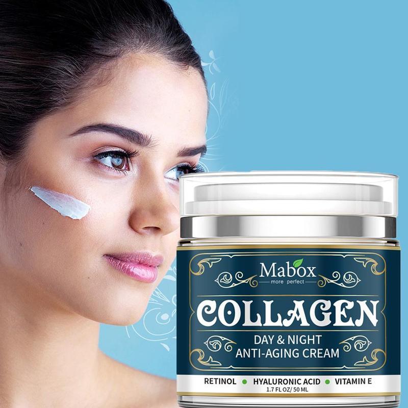 Collagen moisturizing facial cream, skin care, anti-aging facial cream