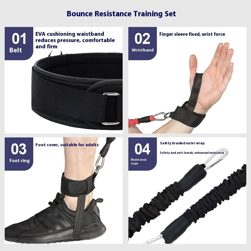 Elastic Rope Boxing MMA Taekwondo Explosive Training Fitness Equipment